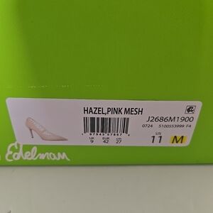 Sam Edelman Pink Mesh Heels  11M Hazel More Beige Look To Me New In Box No Lid